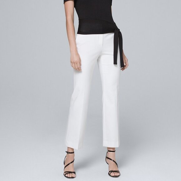 WHBM NWT Trouser Ankle Pants White 14R - Picture 1 of 7